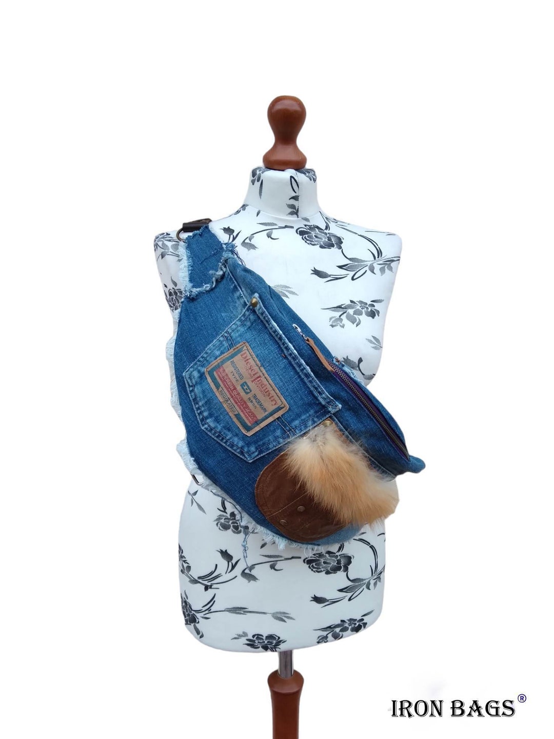 Fanny Pack Denim Hobo Bag Bumbag Etsy