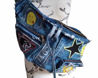 Fanny Pack Bumbag Recyclage denim