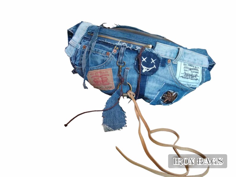 Bum Bag Fanny Pack Denim Crossbody Bags Banana Etsy