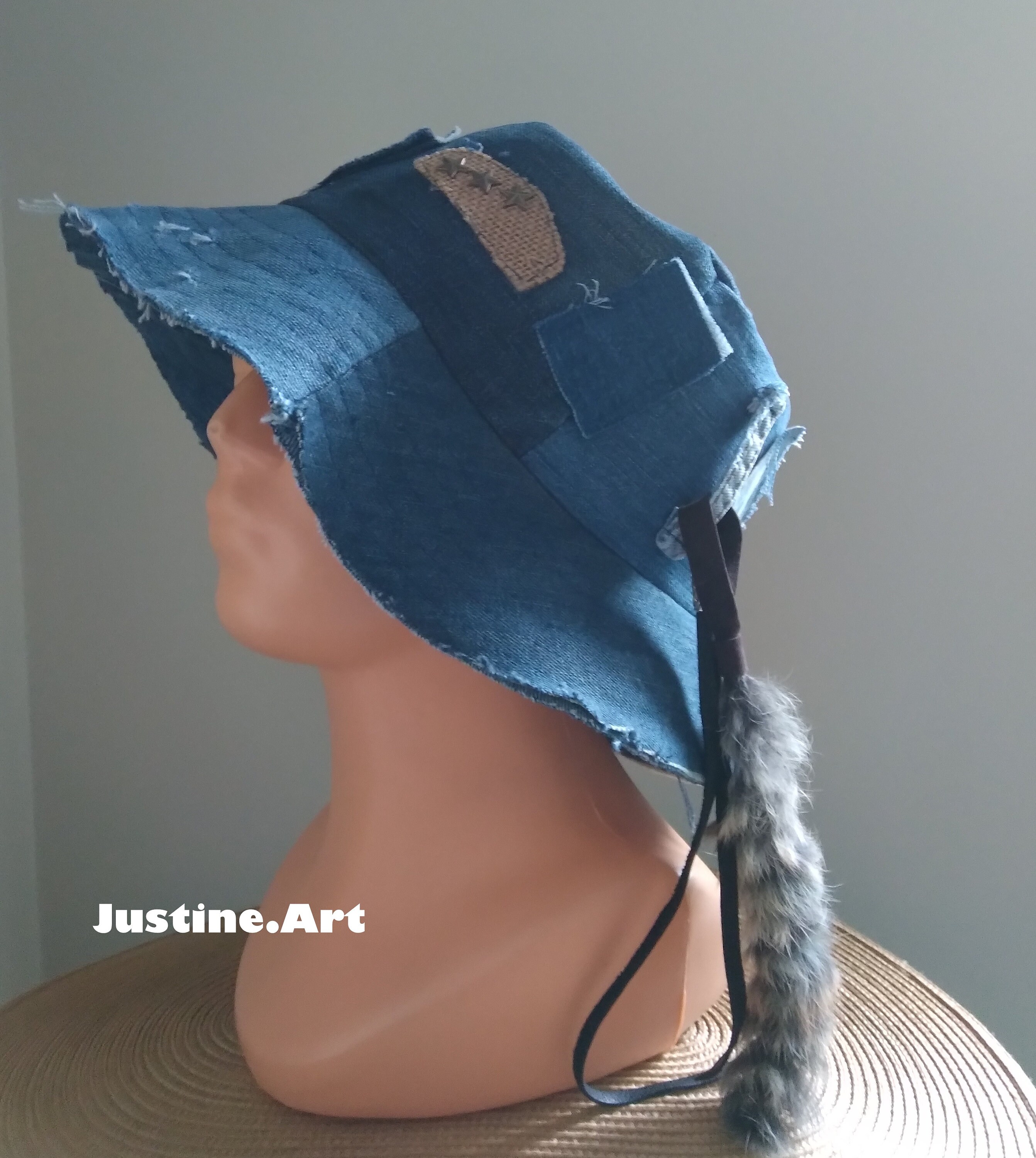 Denim Bucket Hat Custom 62cm Men's Hats 