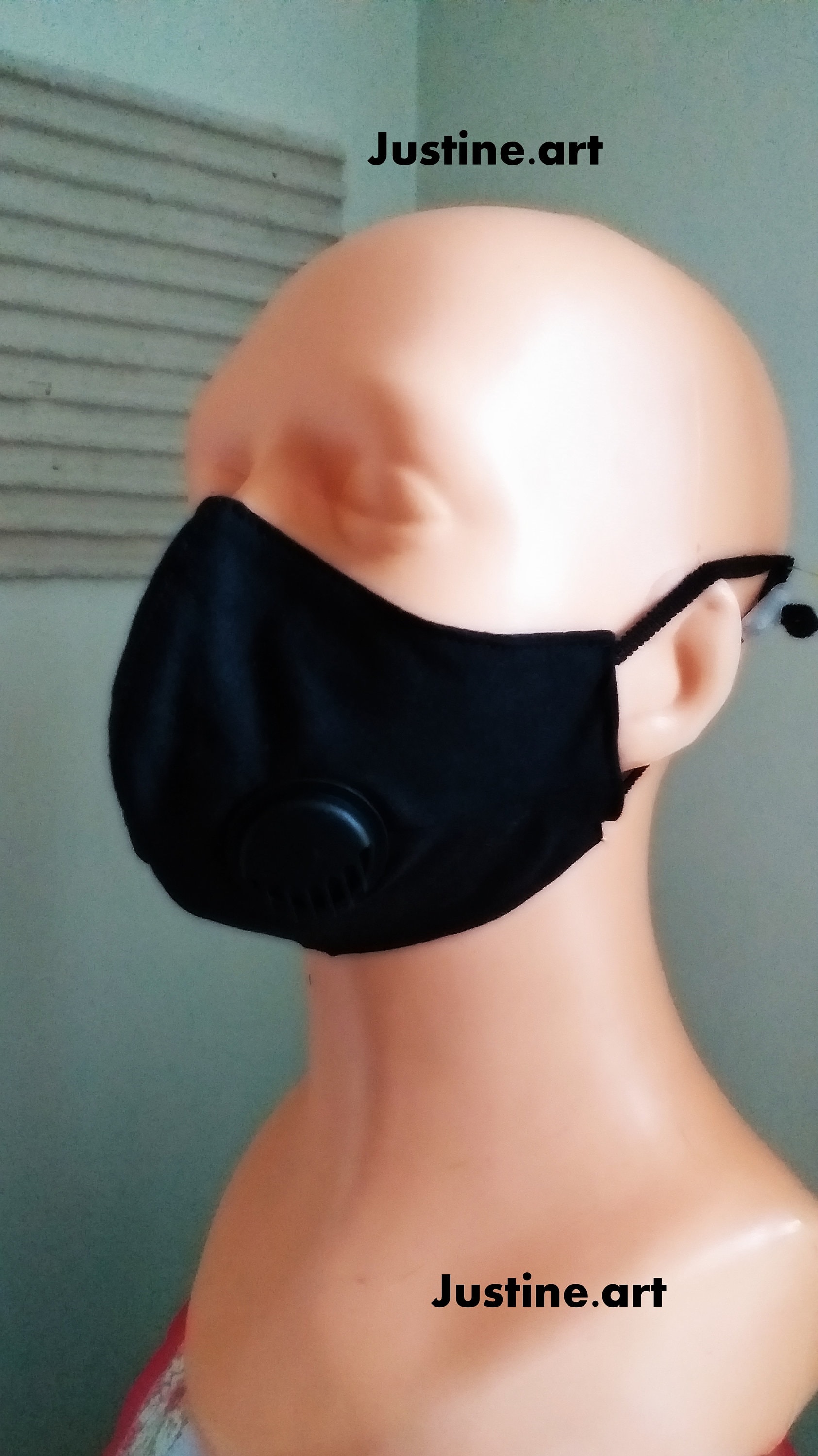 Mask facilitating breathing with 2 valves Handmade Etsy