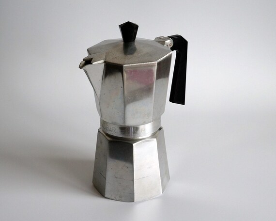 Large Mocha Coffee Pot Zanzibar 9 Cups, 1970s Italy 