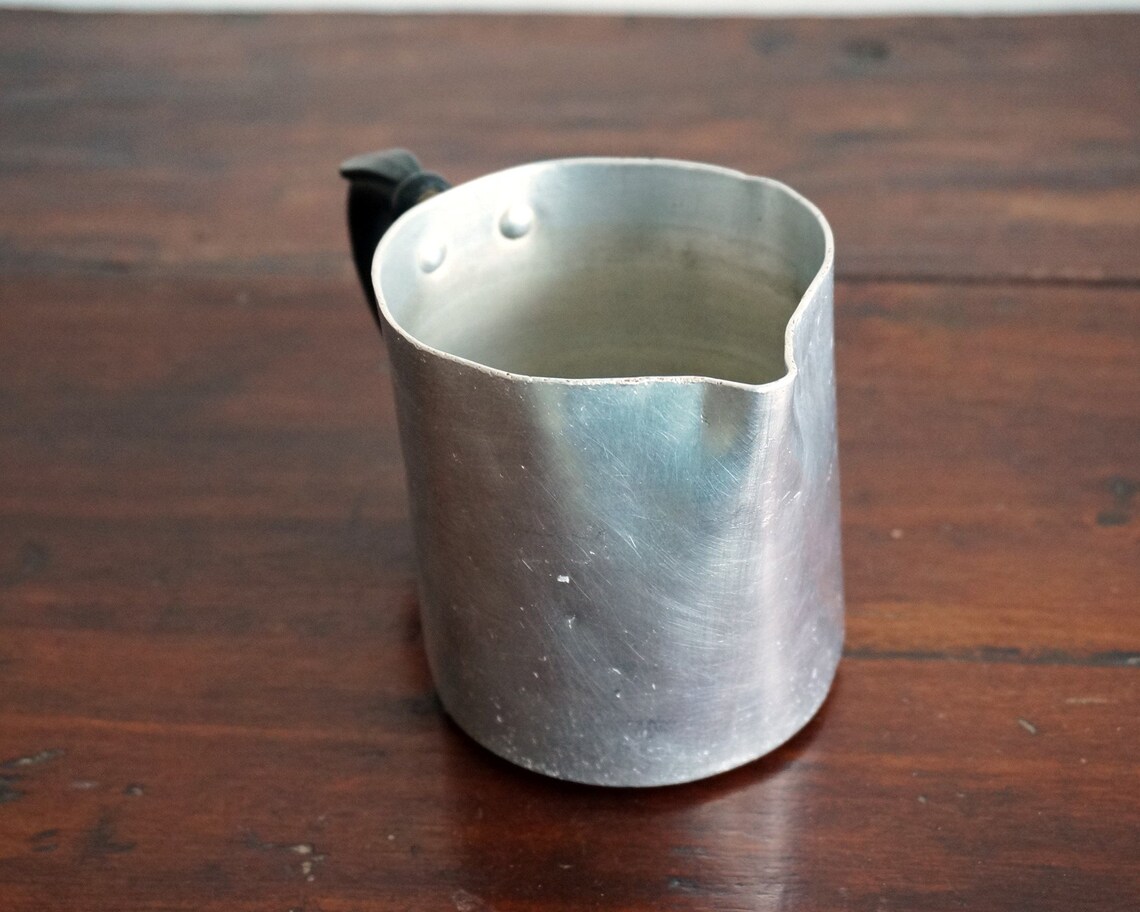 Old Italian milk kettle little aluminium jug with bakelite Etsy