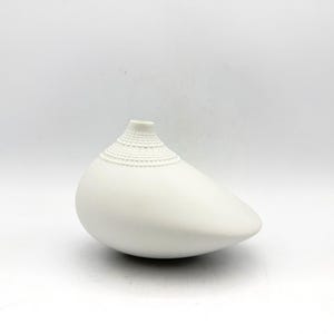 Vaas Rosenthal Pollo, Tapio Wirkkala Design, Op Art Bisque-porselein