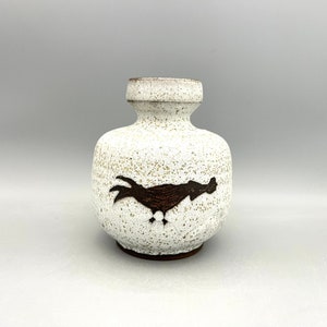 Gerda Körting / Saalfeld  Bauhaus vase, Studio handthrown Ceramic  Modern Art vase WGP.- 1960 - 1970s  West Germany Pottery.  WGP.