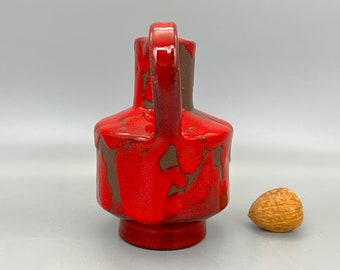 Hartwig Heyne Hoy Keramik Vase – Red Glaze, 1970s West Germany