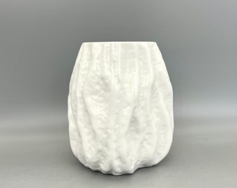 ヴィンテージホワイト INGRID GLAS デザインガラス花瓶 西ドイツ