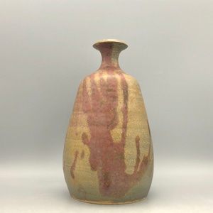 Elmar and  Elke Kubicek Mid Century Modern handmade Studio Töpferei  ceramic vase, height 23 cm.  from the  1970s. Germany.