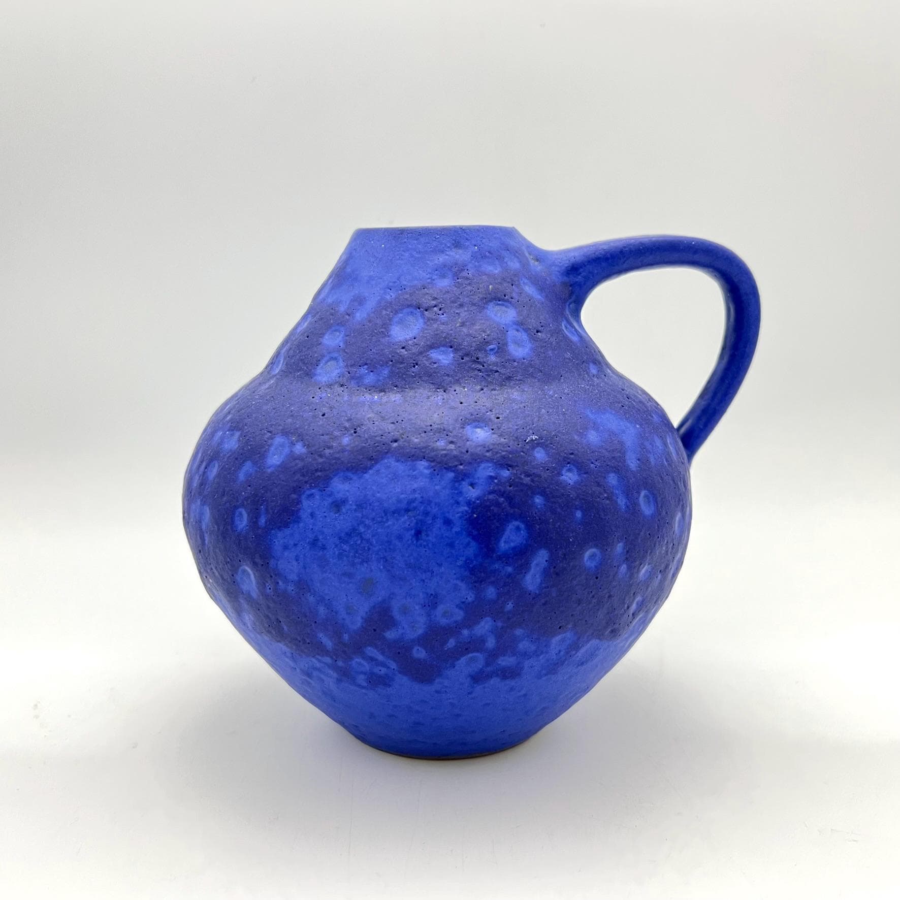 ドイツ　Fat Lava Heyne(ハイネ)の青いヴィンテージ花瓶 ドイツ Fat Lava Heyne(ハイネ)の青いヴィンテージ花瓶 楽天市場