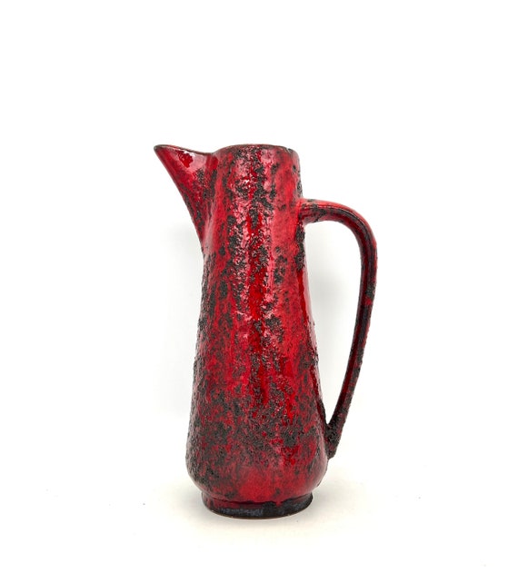 Fat Lava Vase, Gräflich Ortenburg, 70er Jahre West Germany Pottery