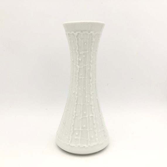 白磁　花瓶 ロイヤル KPM 白磁 1960 年代 手作り花瓶 バイエルン ドイツ 。 - Etsy