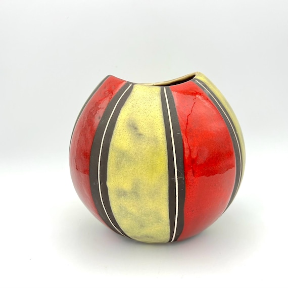 ヴィンテージ Schlossberg Keramik 花瓶、Tanger Decor、Ilse Stephan