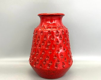 Fratelli Fanciullacci  Vintage Mid Century Modern Red Strawberry Italian vase from the 1960s / 1970s