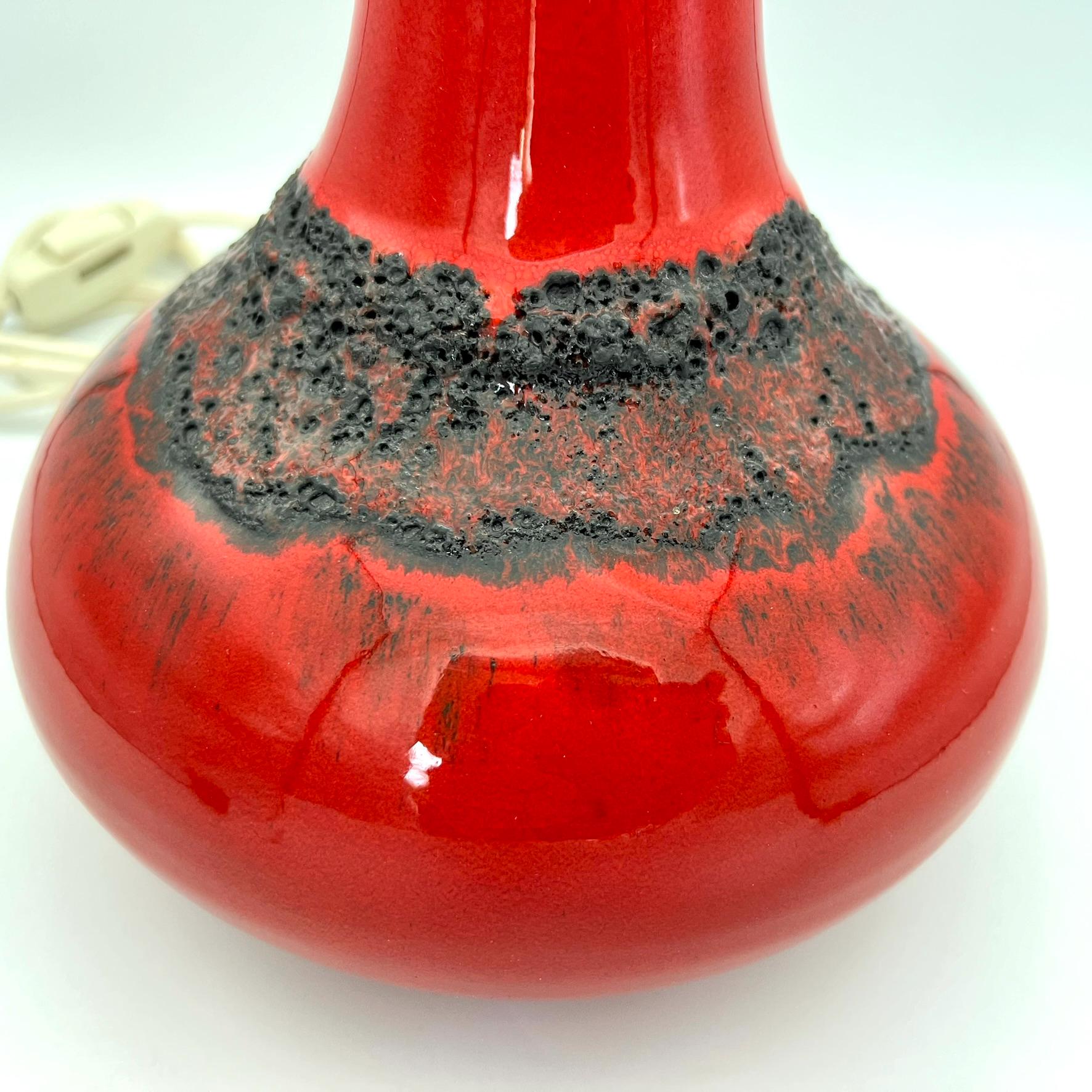 Kreutz Keramik Vintage Ceramic Lampbase, Mid Century Modern 1960s