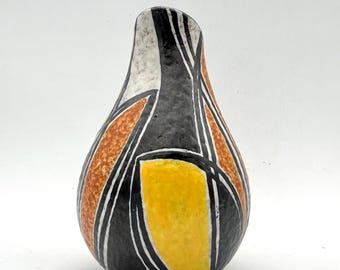 Bauhaus Theodor Bogler Vase, Wilhelm Herkenroth Studio Keramik