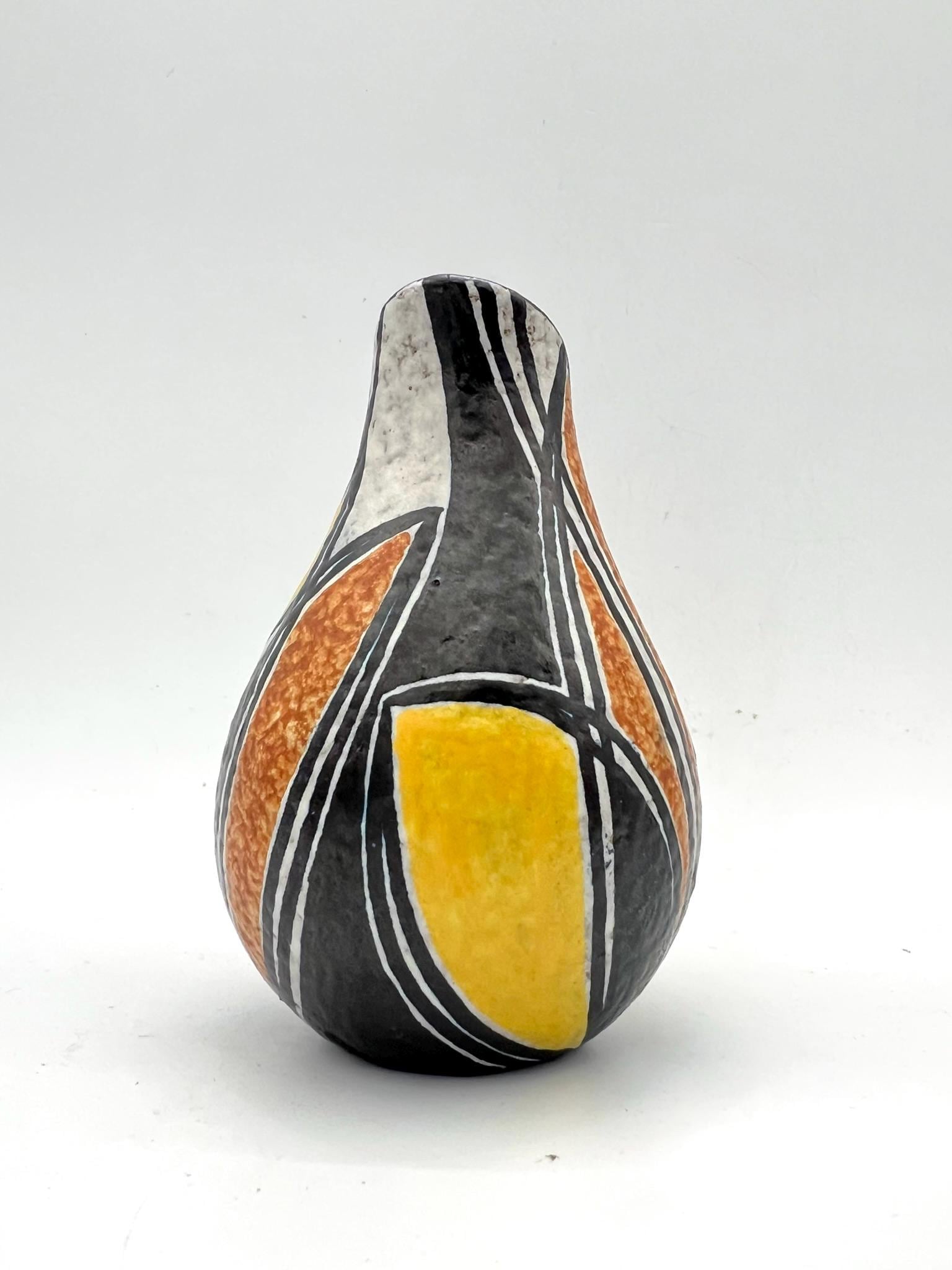 Bauhaus Theodor Bogler Vase, Wilhelm Herkenroth Studio Keramik