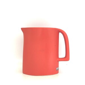 ASA Selection ,  quality ceramic  , matt brick color Vintage vase with handle, made in the 1970s/ 1980s in West Germany. WGP.