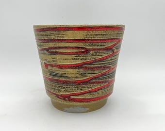 Jopeko Fat Lava Planter, Red Gloss, West Germany Pottery - Etsy