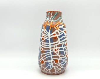 Terraform Keramik Vase, Fritz Göllner, Sgraffito Keramik