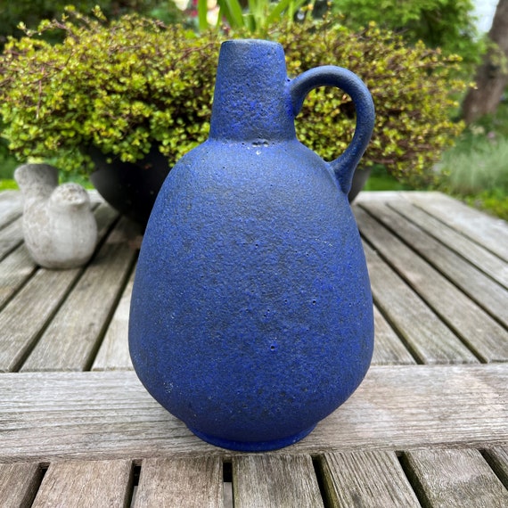 Ruscha Keramik 320 / 3 Mat Bluevase, Height 24 Cm. Designer
