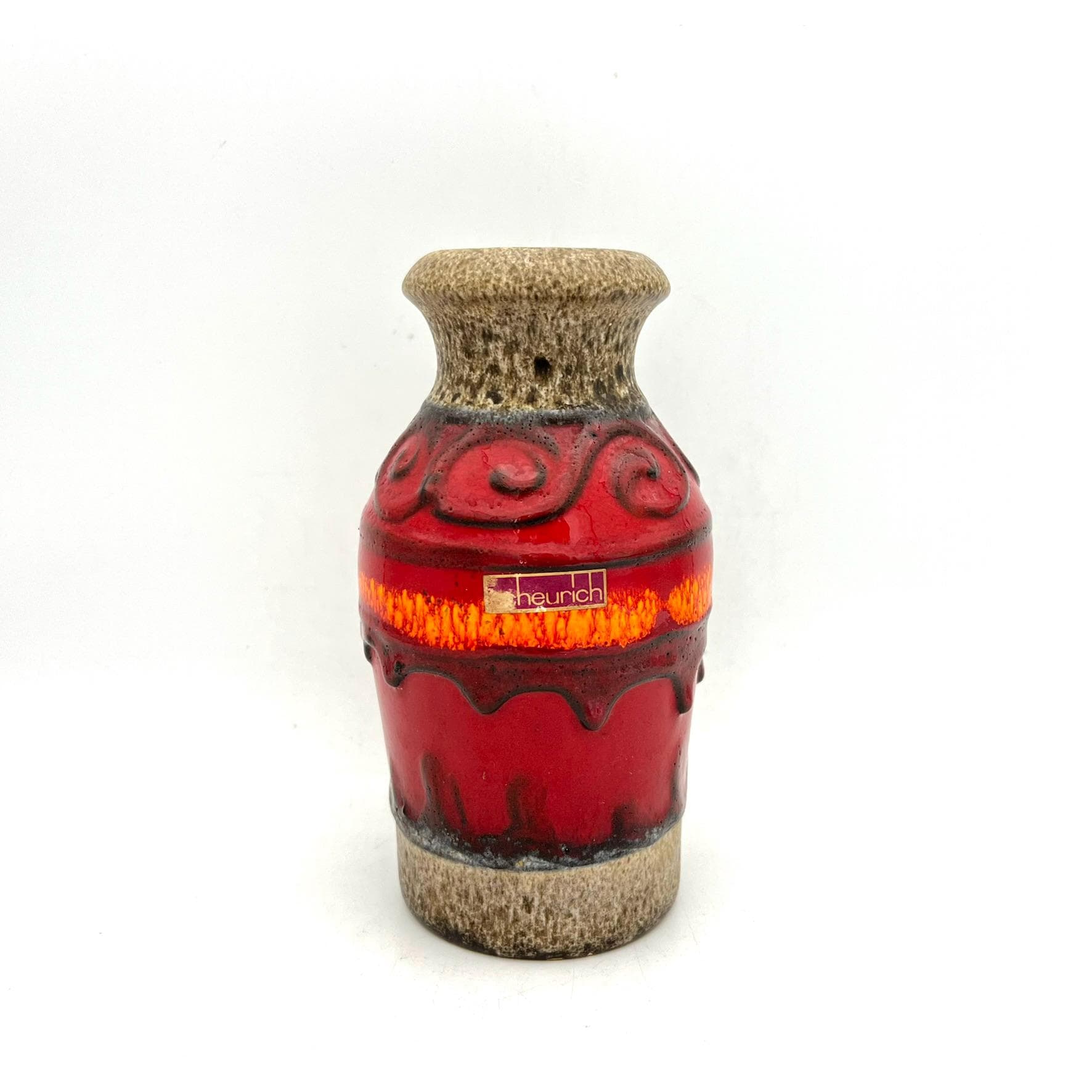 ヴィンテージ陶器壁掛け Vintage ceramic wall deco flower vase/ビンテージ 陶器 壁掛け