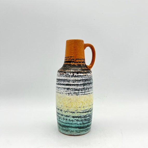 Mid Century VEB Haldensleben Colorful 1970s Fat Lava Era