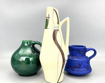 西ドイツ　ヴィンテージ　花瓶　scheurich社製　陶器製ヴィンテージ花瓶 ヴィンテージ 西ドイツ製 Scheurich 陶器 花瓶