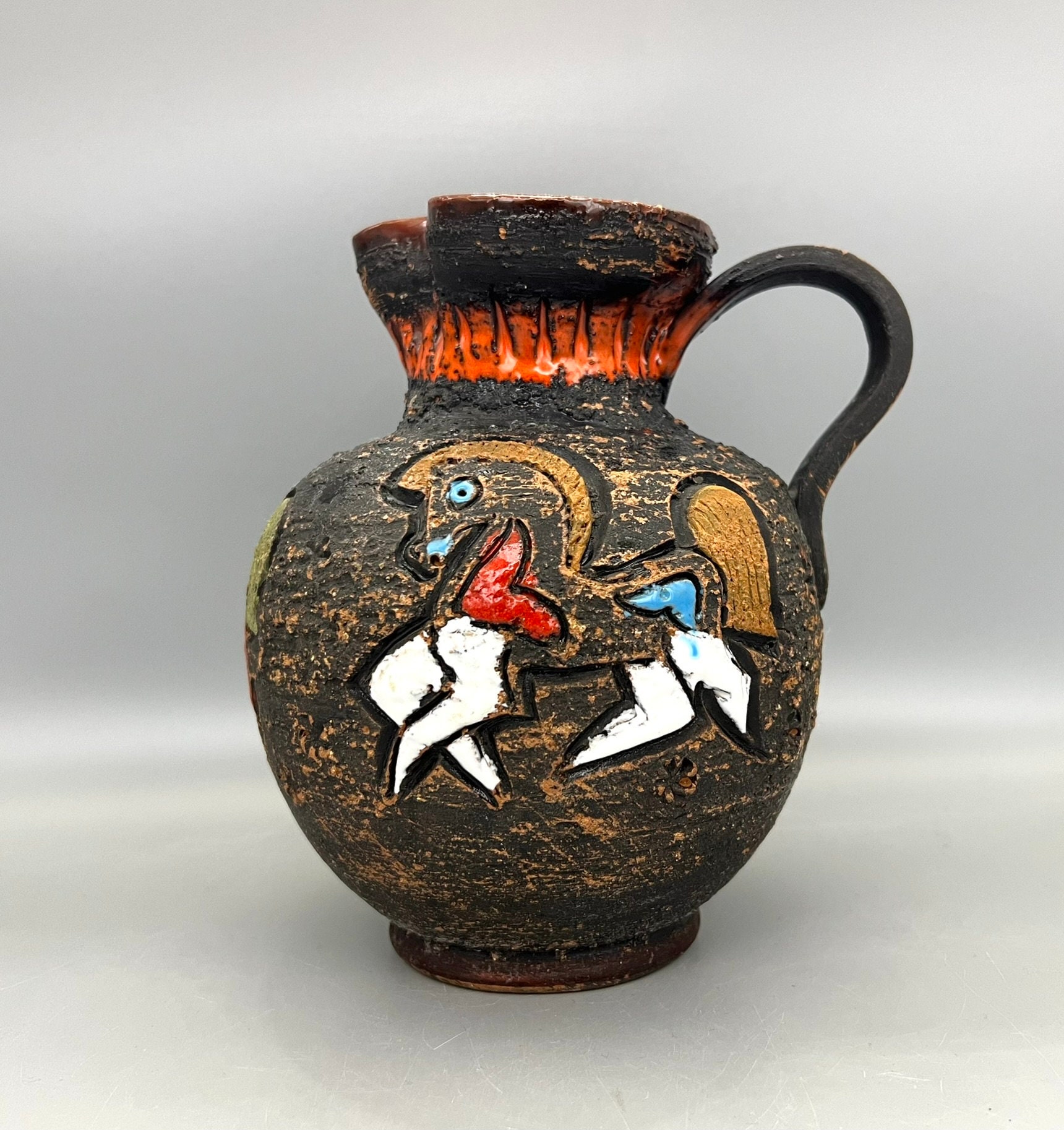 馬と風景の陶器花瓶 楽天市場】馬（花瓶｜インテリア小物・置物）：インテリア・寝具