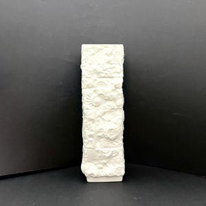 Kaiser 135 XL tall  Bisquit Porcelain Mid Century Fossil Vase AK Kaiser /Alka Kunst Op Art West Germany.