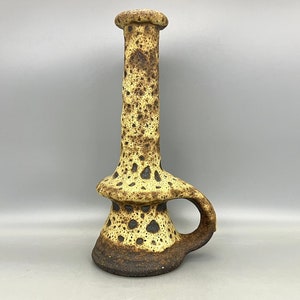 Vest Keramiek  /  van Woerden Gouda Holland stylish , design Vintage 1970s  Fat Lava Ceramic  vase. Netherlands keramiek.
