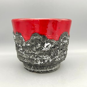 Italian Planter, stunning Fat Lava Mid Century Modern ceramic planter from the 1970s  .