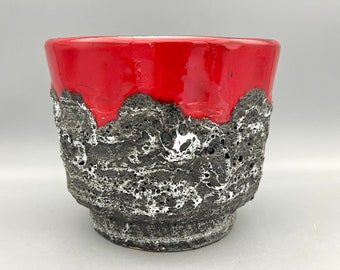 ヴィンテージの彫刻的なイタリア製ミッドセンチュリー花瓶 S.A