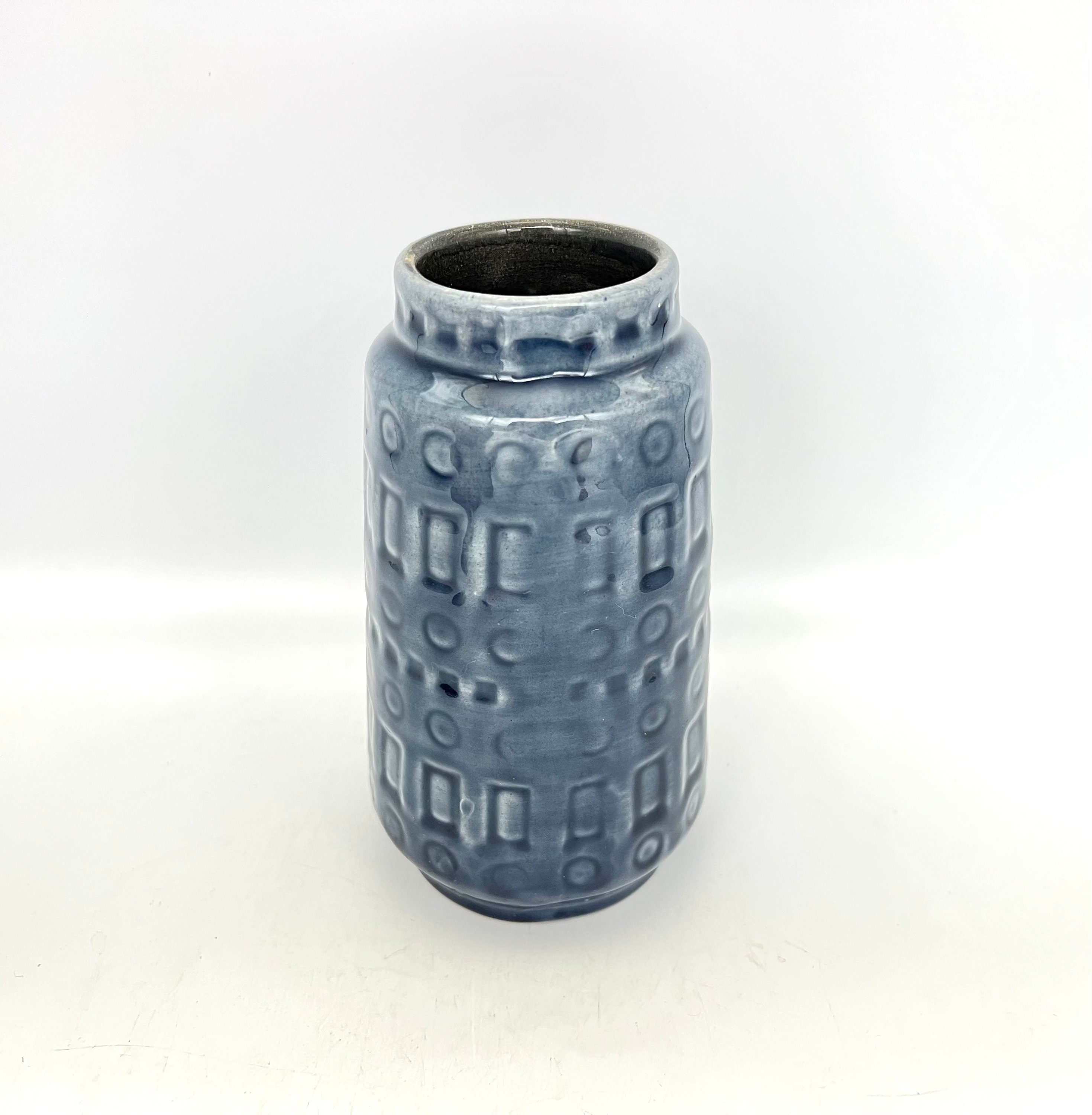 Blue Scheurich Century Color Mid the West Made Grey in : 260 Modern Etsy - WGP. Light 1970s 15 ,,inka Keramik Germany. Vase / Decor