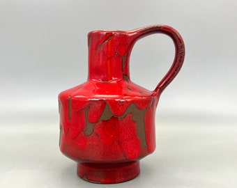 Hartwig Heyne Hoy Keramik Vase – Red Glaze, 1970s West Germany