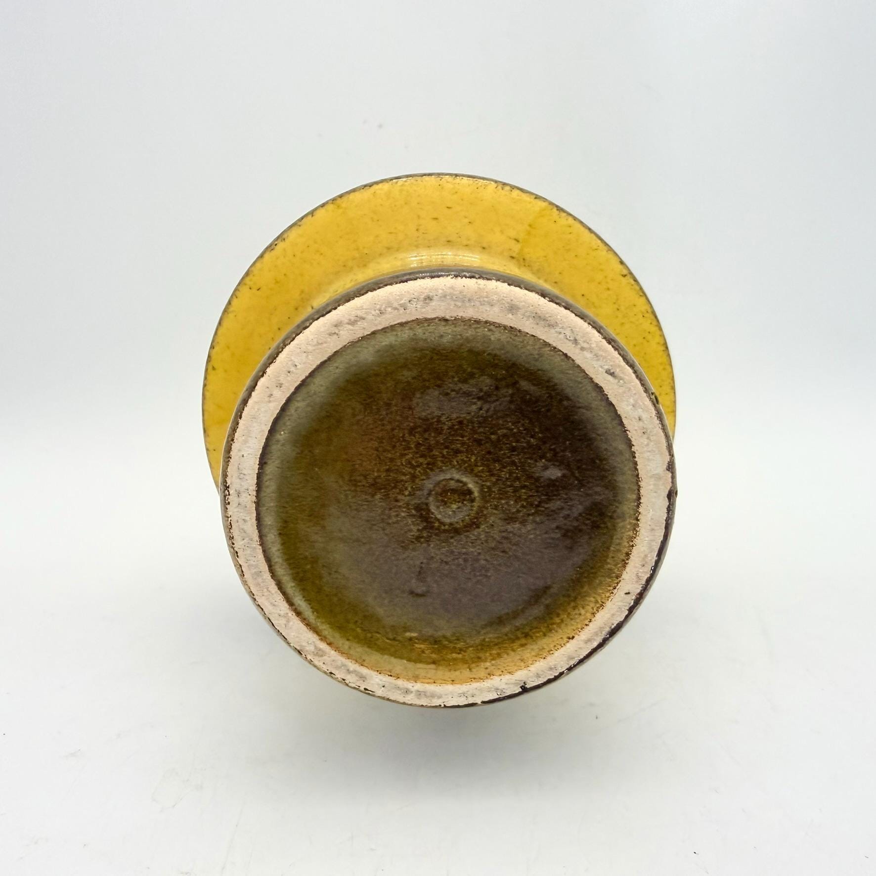 1970年代西ドイツ製陶器の花瓶 – スタイリッシュな黄褐色、WGP - Etsy 日本