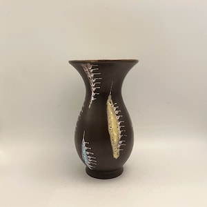 Carstens Tönnieshof 451, beautiful nice  Vintage 1950s handdecorated  vase ,West Germany. WGP.