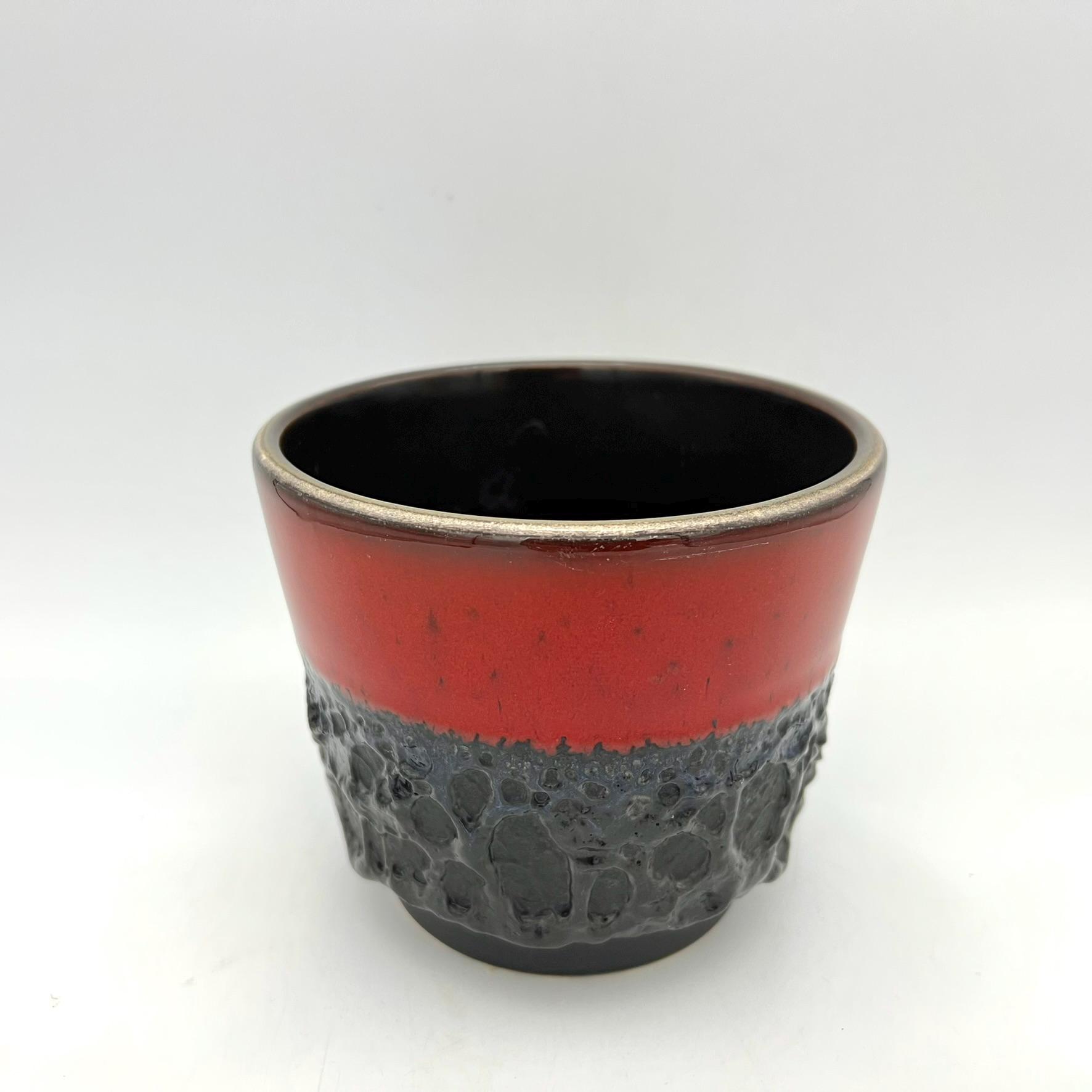 FAT LAVA プランター 【Jopeko】 Jopeko Fat Lava Planter, Red Gloss, West Germany Pottery - Etsy