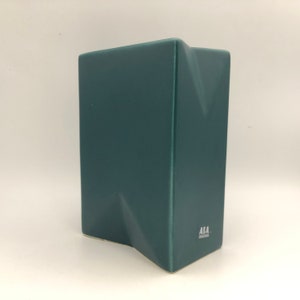 ASA Selection Keramik ,  quality ceramic  , stylish mat aqua green  vintage design vase made in the 1980s  in West Germany. WGP.