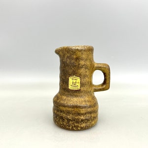 Vest Keramiek  /  van Woerden Gouda Dutch small Vintage  Fat Lava Vest Ceramic vase.
