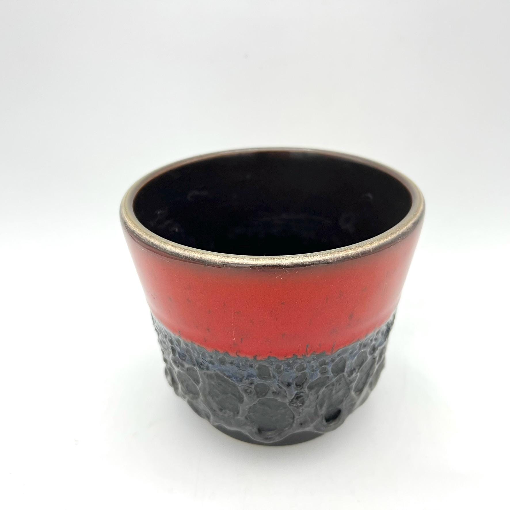 Jopeko Fat Lava Planter, Red Gloss, West Germany Pottery - Etsy