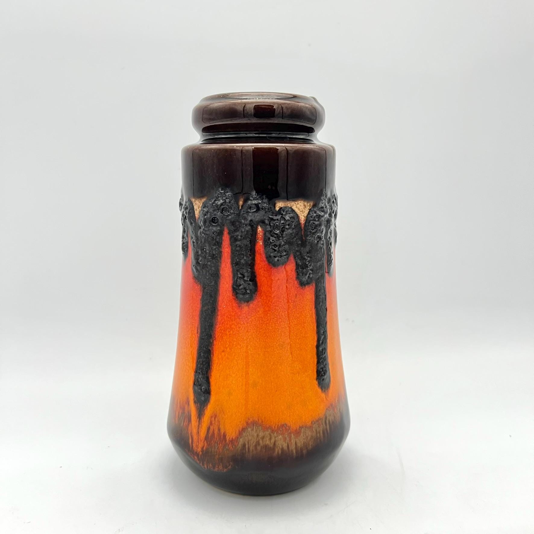 Scheurich Fat Lava オレンジ ブラック ヴィンテージ ミッド