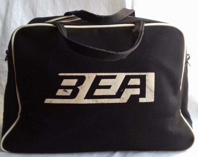 BEA 1970s Vintage Airline Bag, Flight Bag Etsy UK