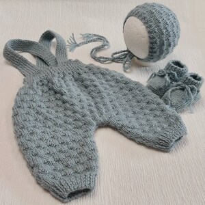 Newborn handknitt Homecoming Set Milo. image 10