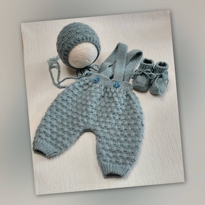 Newborn handknitt Homecoming Set Milo. image 1