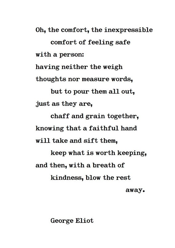 Items Similar To George Eliot Quote Handtyped With Typewriter On