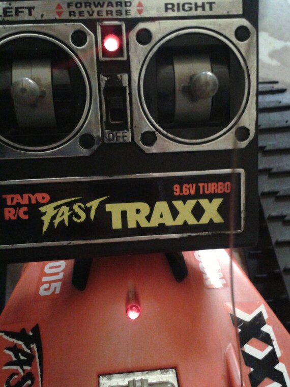 Great Vintage Rc Car Turbo Fast Traxx 9.6v by Taiyo 90's.red