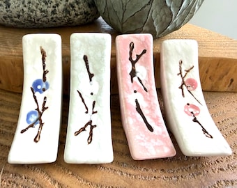 Vintage Japanese Porcelain Chopstick Rests, SOLD INDIVIDUALLY