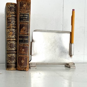 Milwaukee Railroad Silver Menu Holder | Milwaukee Road | Railway Silver
