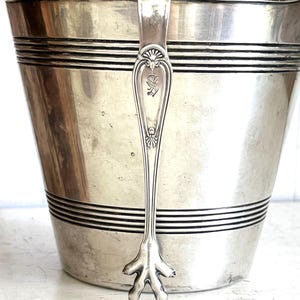 Vintage Hotel Silver Plate Sugar Tongs from the Seaside Hotel with a Monogramed S