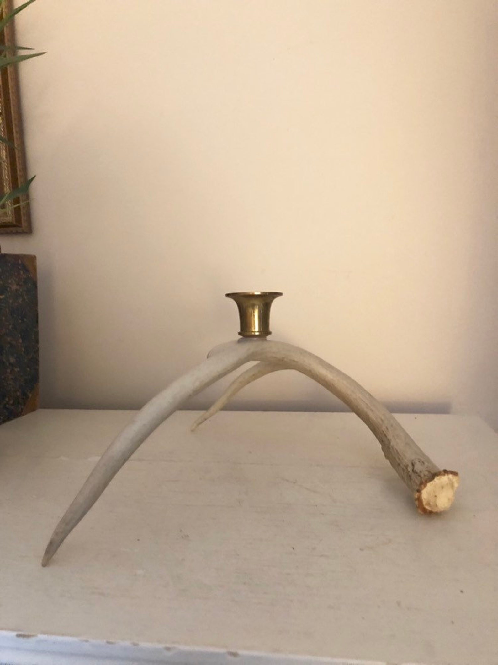 Antler Candle Holder Real Antler Candle Holder Etsy